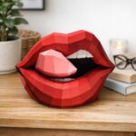 Papercraft lèvres Rolling Stones en 3D