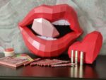 Papercraft lèvres Rolling Stones en 3D