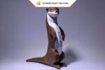 Papercraft loutre en 3D