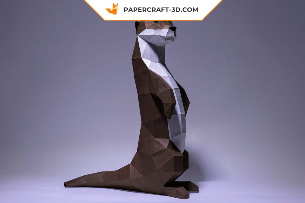 Papercraft loutre en 3D