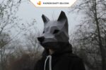 Papercraft masque de loup en 3D