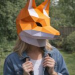 Papercraft masque de renard en 3D