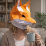 Papercraft masque de renard en 3D