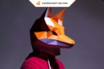 Papercraft masque de renard en 3D