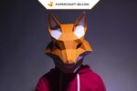 Papercraft masque de renard en 3D