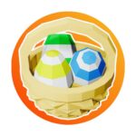 Papercraft panier et œufs de Pâques en 3D