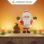 Papercraft Père Noël en 3D