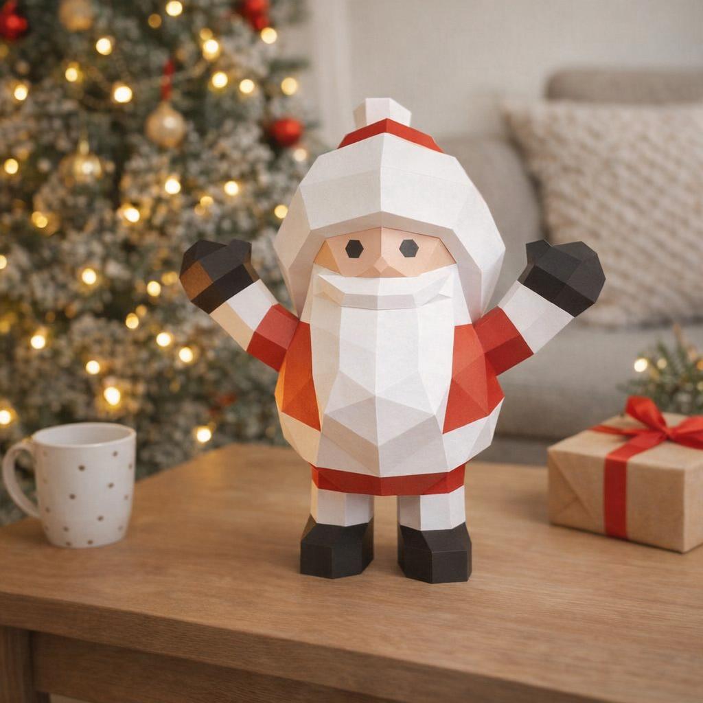 Papercraft Père Noël en 3D