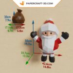 Papercraft Père Noël en 3D
