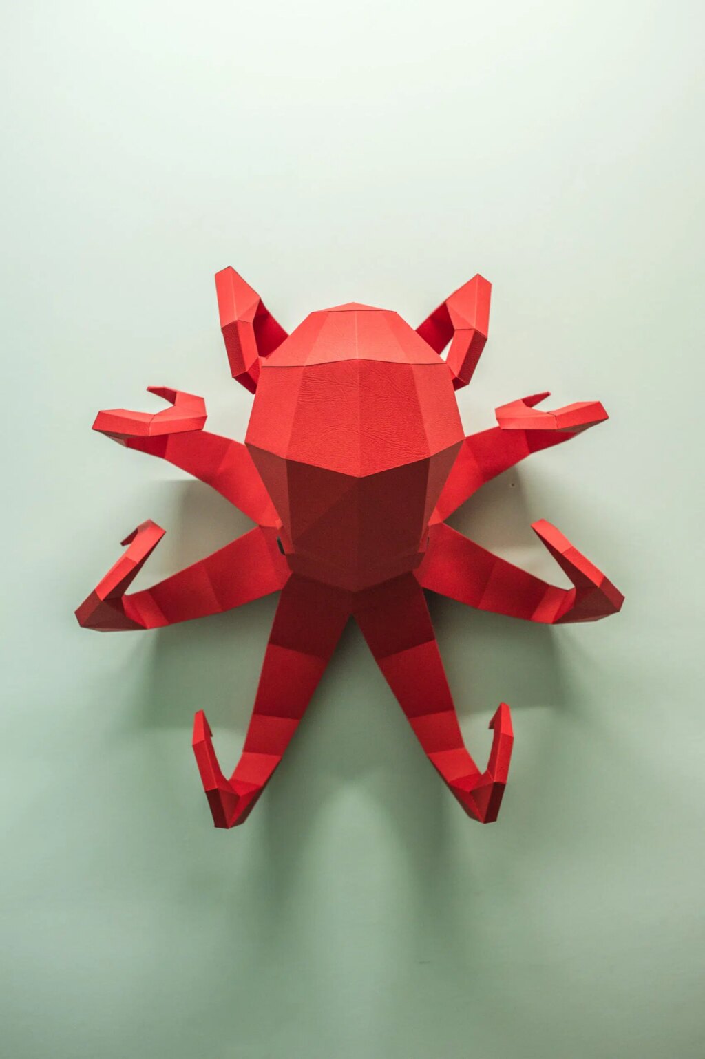 Papercraft pieuvre géante murale en origami