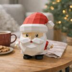 Papercraft pot de rangement Père Noël en 3D
