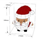 Papercraft pot de rangement Père Noël en 3D