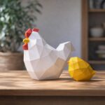 Papercraft poussin et sa poule en 3D