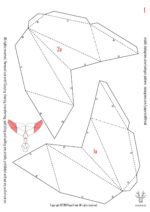 Papercraft queue de dauphin en 3D