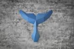 Papercraft queue de dauphin en 3D