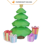 Papercraft sapin de Noël en origami