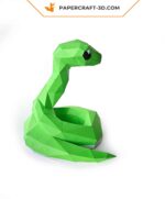 Papercraft serpent 3D en origami