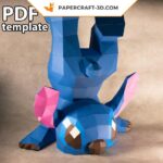 Papercraft Stitch papercraft acrobatique 3D