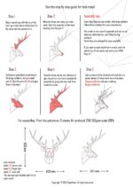 Papercraft tête de cerf en 3D