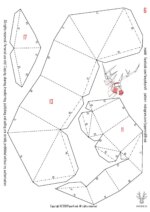 Papercraft tête de cerf en 3D