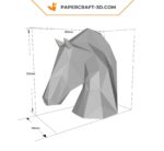 Papercraft tête de cheval en origami