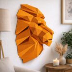 Papercraft tête de lion en origami
