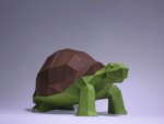 Papercraft tortue verte complète en 3D