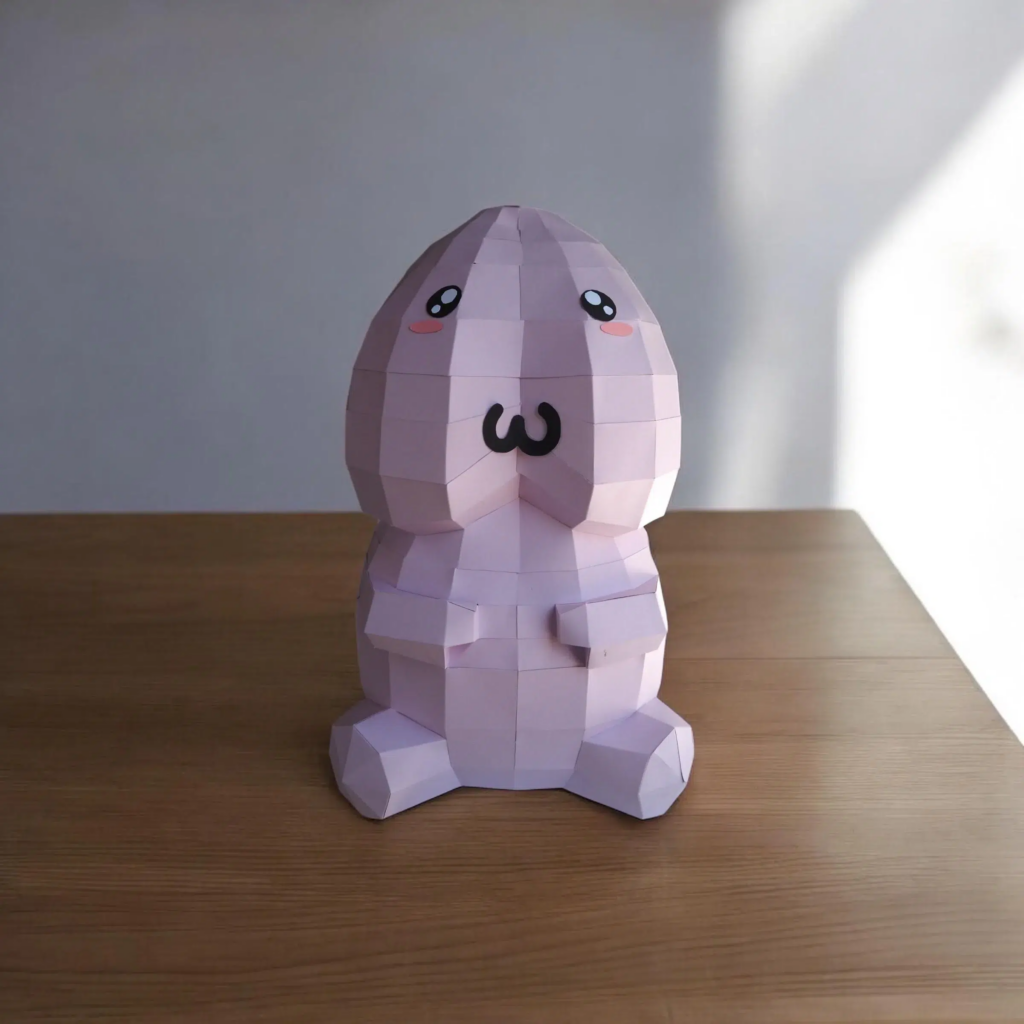 Pénis en papercraft 3D