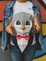 Pingouin en papercraft 3D