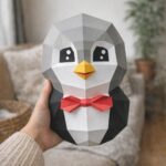 Pingouin en papercraft 3D