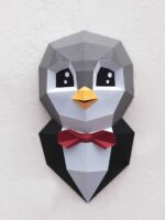 Pingouin en papercraft 3D
