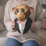 Singe en papercraft 3D