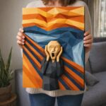 The scream – Tableau papercraft 3D inspiré de Munch