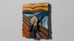 The scream – Tableau papercraft 3D inspiré de Munch