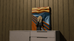 The scream – Tableau papercraft 3D inspiré de Munch