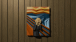 The scream – Tableau papercraft 3D inspiré de Munch