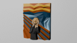 The scream – Tableau papercraft 3D inspiré de Munch