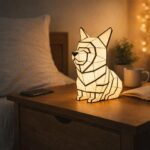Veilleuse corgi en papercraft 3D