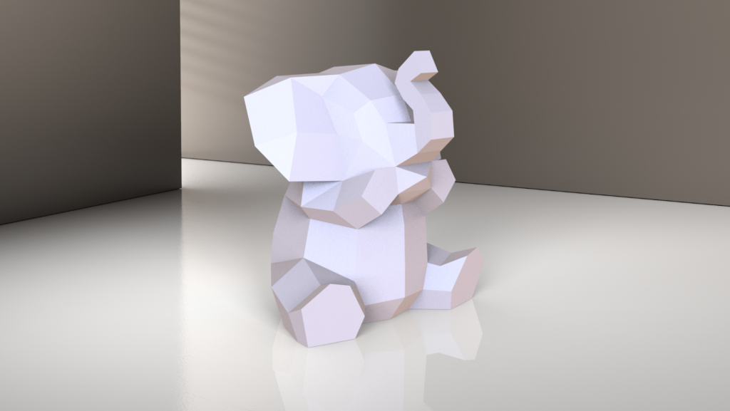 Veilleuse chat mignon en papercraft 3D