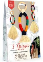 Kit macramé : 3 accessoires grigris