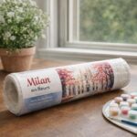 Affiche de voyage Milan en fleurs - Toile roulée