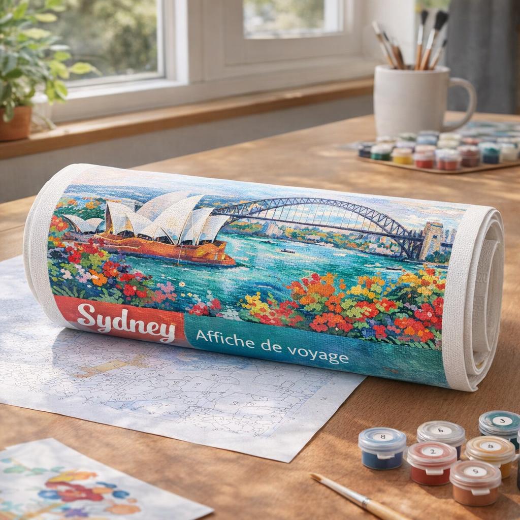 Affiche de voyage Sydney - Toile roulée