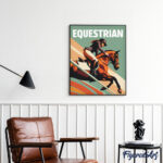 Affiche sportive Equitation - Toile roulée