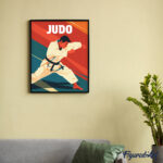 Affiche sportive Judo - Toile roulée