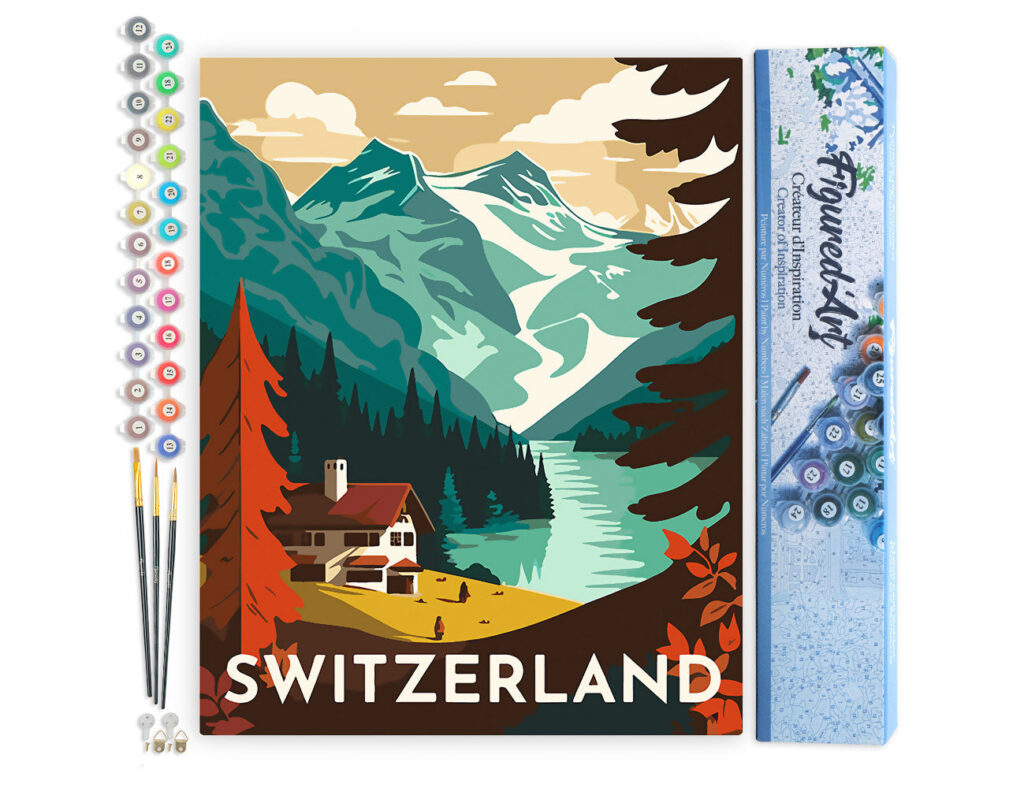 Affiche Vintage Berne - Toile roulée