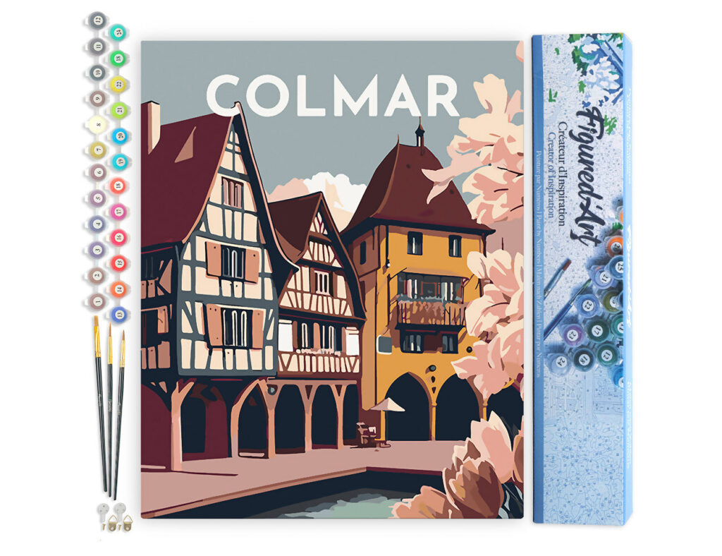 Affiche Vintage Colmar - Toile roulée