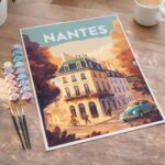 Affiche Vintage Nantes - Toile roulée