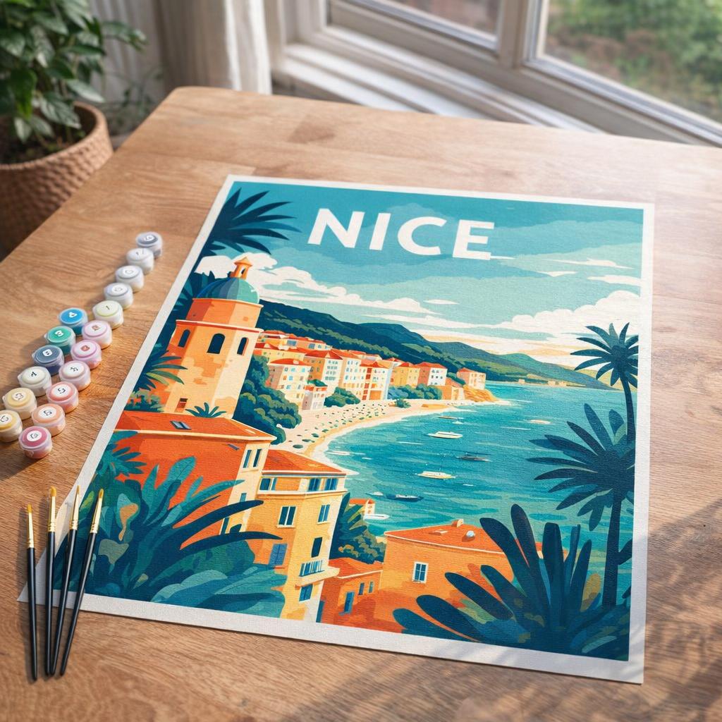 Affiche Vintage Nantes - Toile roulée