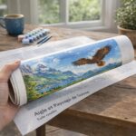 Aigle et Paysage de Suisse - Toile roulée