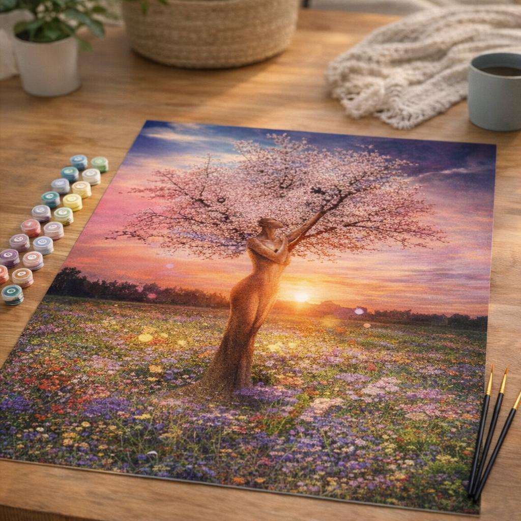 Arbre Corps de Femme - Toile roulée